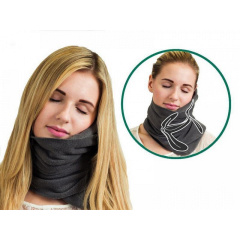 Подушка-шарф для путешествий Travel Pillow черный Ровно
