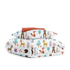 Детское постельное белье Colorful Animals CS2 Cosas Бежевый 110х140 см Новомиколаївка