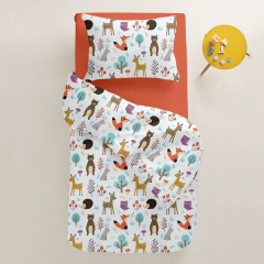 Детское постельное белье Colorful Animals CS2 Cosas Бежевый 110х140 см Новомиколаївка
