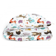 Детское постельное белье Colorful Animals CS2 Cosas Бежевый 110х140 см Новомиколаївка