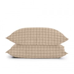 Семейная постель с простыней на резинке BEIGE GEOMETRY CS5 Cosas Бежевый 2х160х220 см Петрово