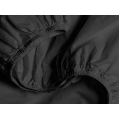 Набор простыни на резинке Cosas BEIGE/BLACK Ранфорс 160х200х20 см 2 шт Черный/Бежевый Новомиколаївка
