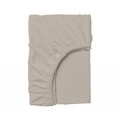 Полутораспальный комплект на резинке Cosas BEIGE FLOWERS Ранфорс 160х220 см Бежевый/Серый Покровськ