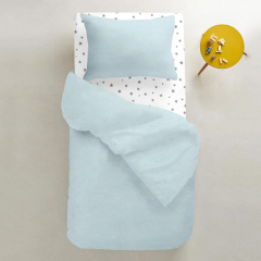 Набор простыни на резинке Cosas ROSE DOTS / GREY STARS Ранфорс 90х200х20 см 2 шт. Балаклея