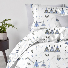 Полутораспальный комплект без простыни Cosas DREAM WIGWAMS Ранфорс 160х220 см Голубой Черкаси