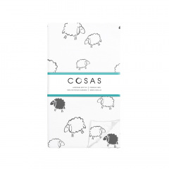 Семейная постель с простыней на резинке Sheep Dark Grey CS1 Cosas серый 2х160х220 см Чугуїв