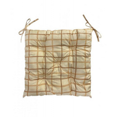 Подушка для стула Прованс Super 40х40 см Бежевый/коричневый (1166) Єланець