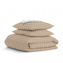 Семейный комплект постельного белья BEIGE GEOMETRY CS9 Cosas Бежевий 2х160х220 см Київ