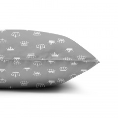 Набор наволочки и простыни 3 шт CROWN GREY PUDRA Cosas розовый Київ