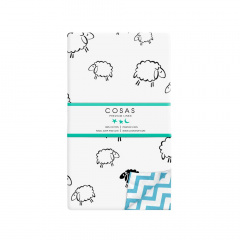 Семейный комплект постельного белья ZIG Sheep 70 Cosas Голубой 2х160х220 см Гайсин