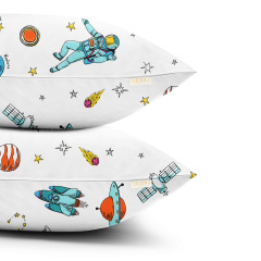 Набор наволочек Cosas SPACEMAN CS1 40х60 см Белый Южноукраинск