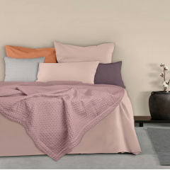 Покрывало 240х260 Sakura Waffle Weave Cosas розовый Хуст