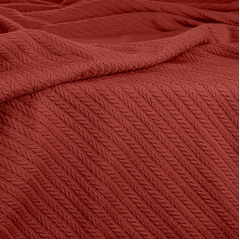 Покрывало 75x95 Сinnamon Knitted Braid корица Петрово