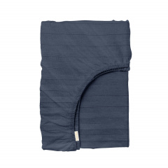 Подростковая постель сатин с простыней на резинке DENIM CS1 Cosas Сапфир 160х220 см Курень