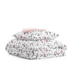 Детское постельное белье в кроватку Unicorn Sweets CS2 Cosas Белый 110х140 см Каменка-Днепровская