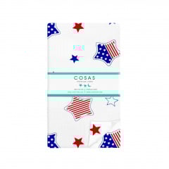 Семейная постель с простыней на резинке Star America White Cosas Синий 2х160х220 см Новомосковськ