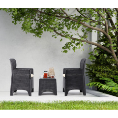 Набор садовой мебели Garden Line Reno Black Днепрорудное