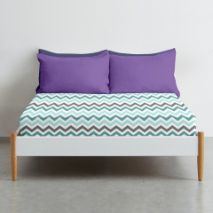 Простынь на резинке 80х160 см MINT ZIGZAG Cosas мятный Бучач