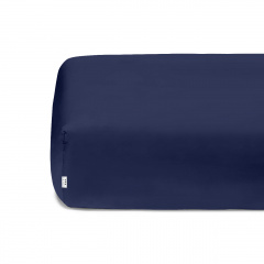 Полуторная постель с простыней на резинке Star America Dark Blue Cosas Синий 160х220 см Косів
