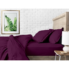 Евро постель без простыни Dark Cherry Cosas Марсала 200х220 см Київ