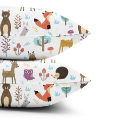 Набор наволочек Cosas COLORFUL ANIMALS 50х70 см Бежевый Каменка-Днепровская