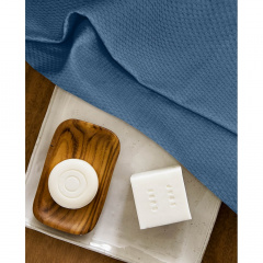Полотенце Cosas WAFFLE BLUE Пике 40x60 см Синий Доманівка