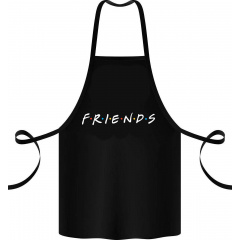 Фартук с принтом Арбуз Friends 68 см Черный Березнегувате