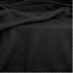 Покрывало 75x95 Panther Knitted Braid Cosas черный Лубни