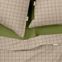 Полуторное постельное белье BEIGE GEOMETRY CS4 Cosas Бежевый 160х220 см Купянск