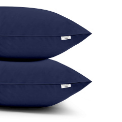 Набор наволочек Cosas DARK BLUE & LIME SET 50х70 см 4 шт Синий/лайм Березнегувате