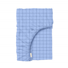 Простыня на резинке в детскую кроватку 60х120 см BLUE GEOMETRY Cosas голубой Володарськ-Волинський