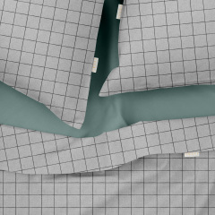 Полуторное постельное белье GREY GEOMETRY CS5 Cosas серый 160х220 см Киев