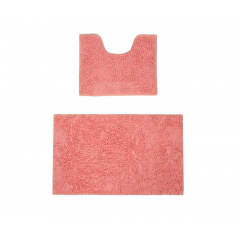 Набор ковриков для ванной комнаты Kornel 50*80/40*50 см 2 шт Розовый Куп'янськ