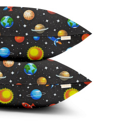 Набор наволочек Cosas SPACE 50х70 см Черный Орехов