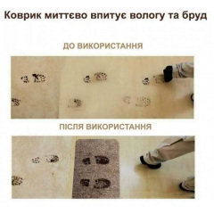 Коврик для прихожей и ванной комнаты OPT-TOP Super Clean Mat Brown (2081719862) Березнегувате