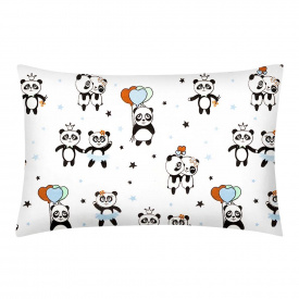 Евро наволочка Cosas PANDA Ранфорс 50х70 см Голубой