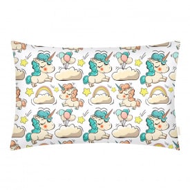 Детская наволочка Cosas WHITE UNICORN Ранфорс 40х60 см Белый