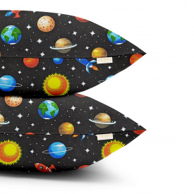 Набор наволочек Cosas SPACE 50х70 см Черный