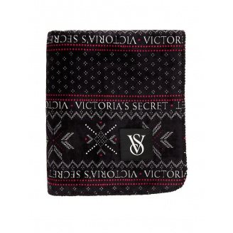 Плед Victoria's Secret Plush Blanket черный 152х127 см