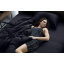 Полутораспальное пододеяльник Cosas BLACK SATIN 160х220 см Черный Жмеринка