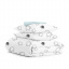 Двуспальное постельное белье Sheep Dark Grey Cosas серый 180х220 см Вінниця