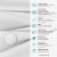 Двуспальное постельное белье Grey Geometry CS7 Cosas серый 180х220 см Сарни