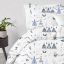 Двуспальная постель с простыней на резинке Dream Wigwam CS1 Cosas Голубой 180х220 см Доманёвка