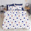 Полуторная постель с простыней на резинке Star America Dark Blue Cosas Синий 160х220 см Косів