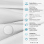 Евро постельное белье GREY GEOMETRY CS5 Cosas серый 200х220 см Киев