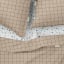 Двуспальная постель с простыней на резинке Beige Geometry CS7 Cosas Бежевый 180х220 см Гайсин