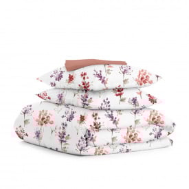 Полуторное постельное белье WATERCOLOR FLOWERS CS3 Cosas Фиолетовый 160х220 см