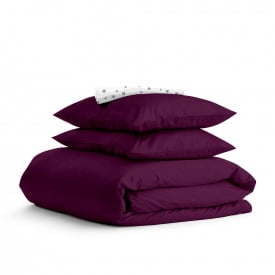 Двуспальное постельное белье Plum CS4 Cosas Марсала 180х220 см