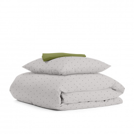 Подростковая постель с простыней на резинке MINI DOTS Cosas Бежевый 160х220 см