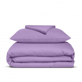 Подростковая постель сатин с простыней на резинке AMETHYST CS1 Cosas Фиолетовый 160х220 см